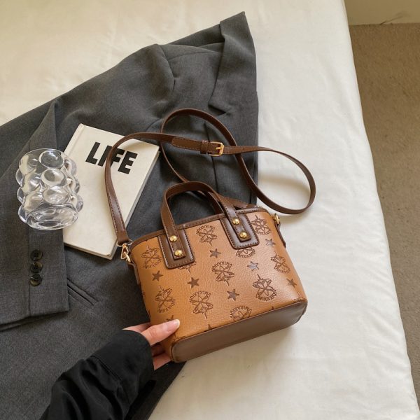 Trendy Korean Style Crossbody Bucket Bag - Cute Handheld Shoulder Bag for Spring 2025 Fashion