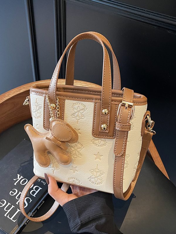 Trendy Korean Style Crossbody Bucket Bag - Cute Handheld Shoulder Bag for Spring 2025 Fashion