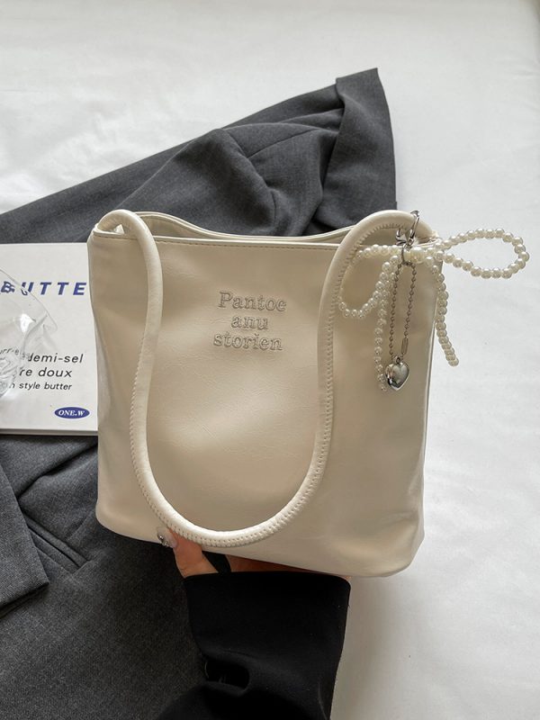 Trendy Korean Style Underarm Bag for Women - Summer 2025 Minimalist Casual Small Square Shoulder Bag