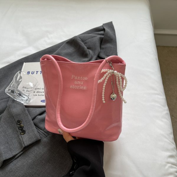 Trendy Korean Style Underarm Bag for Women - Summer 2025 Minimalist Casual Small Square Shoulder Bag