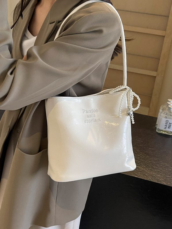 Trendy Korean Style Underarm Bag for Women - Summer 2025 Minimalist Casual Small Square Shoulder Bag