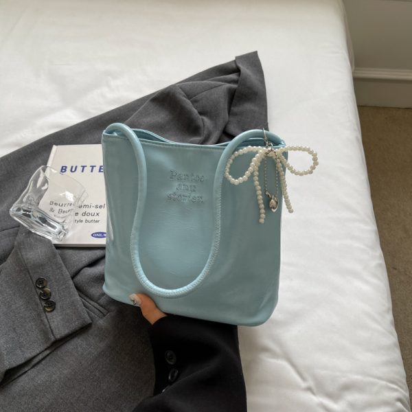 Trendy Korean Style Underarm Bag for Women - Summer 2025 Minimalist Casual Small Square Shoulder Bag