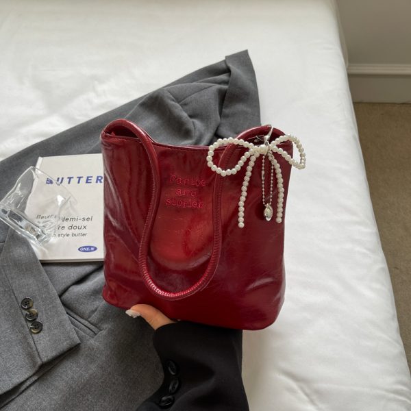 Trendy Korean Style Underarm Bag for Women - Summer 2025 Minimalist Casual Small Square Shoulder Bag