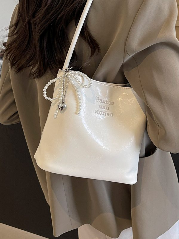 Trendy Korean Style Underarm Bag for Women - Summer 2025 Minimalist Casual Small Square Shoulder Bag
