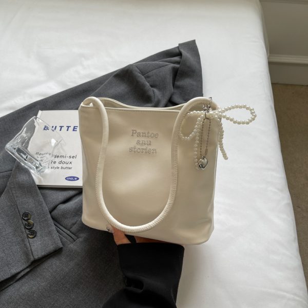 Trendy Korean Style Underarm Bag for Women - Summer 2025 Minimalist Casual Small Square Shoulder Bag
