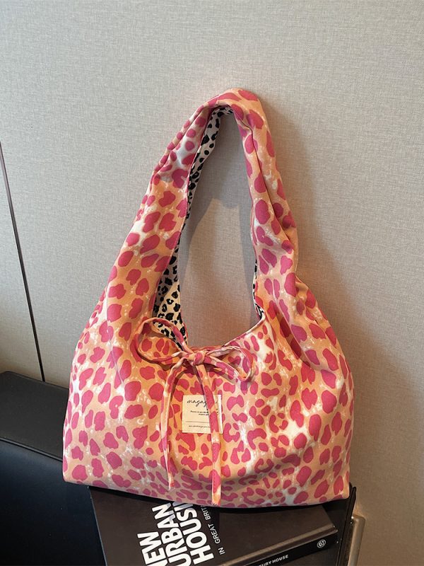 Trendy Leopard Print Tote Bag for Women - Large Capacity Shoulder Bag for Class and Commuting, 2025 Fashion Must-Have