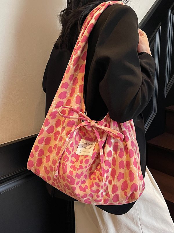 Trendy Leopard Print Tote Bag for Women - Large Capacity Shoulder Bag for Class and Commuting, 2025 Fashion Must-Have