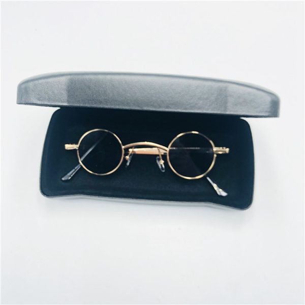 Trendy Men's Punk Ultra-Small Round Frame Sunglasses, Y2K Inspired, Worn by Celebrities, Retro Fashion Statement Glasses