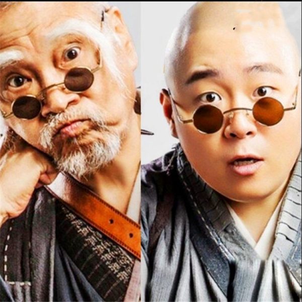 Trendy Men's Punk Ultra-Small Round Frame Sunglasses, Y2K Inspired, Worn by Celebrities, Retro Fashion Statement Glasses