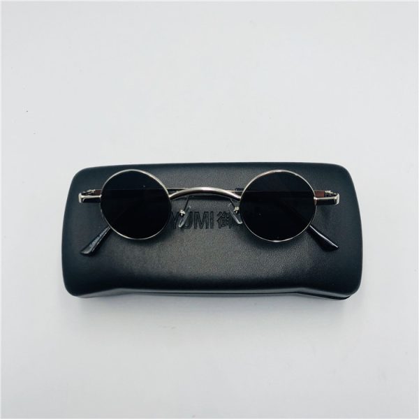 Trendy Men's Punk Ultra-Small Round Frame Sunglasses, Y2K Inspired, Worn by Celebrities, Retro Fashion Statement Glasses