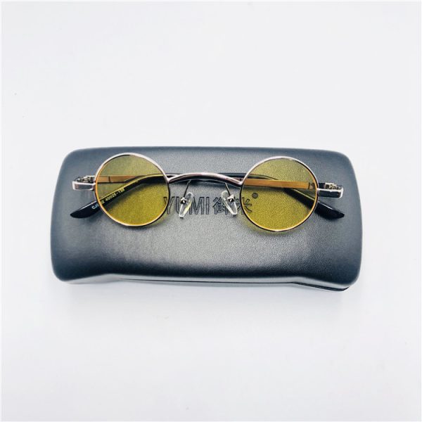 Trendy Men's Punk Ultra-Small Round Frame Sunglasses, Y2K Inspired, Worn by Celebrities, Retro Fashion Statement Glasses