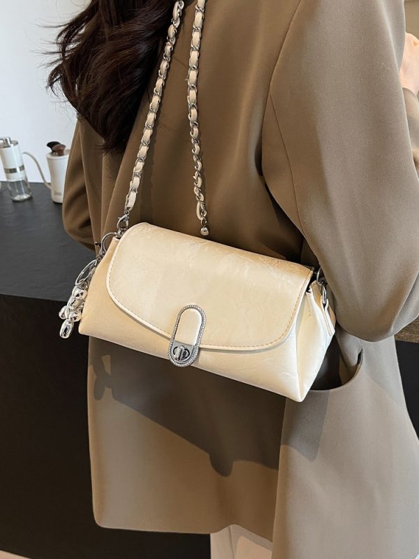 Trendy Minimalist Women's Crossbody Bag - 2025 Korean Style Small Square Handbag, Versatile Niche Design for Fashion Lovers