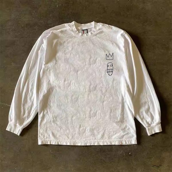 Trendy Oversized Graffiti Hip-Hop T-Shirt for Men and Women - Loose Fit, 280g Heavyweight Streetwear