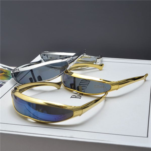 Trendy Punk Retro Laser Sunglasses for Women - Millennial Street Style Cycling and Photography Eyewear