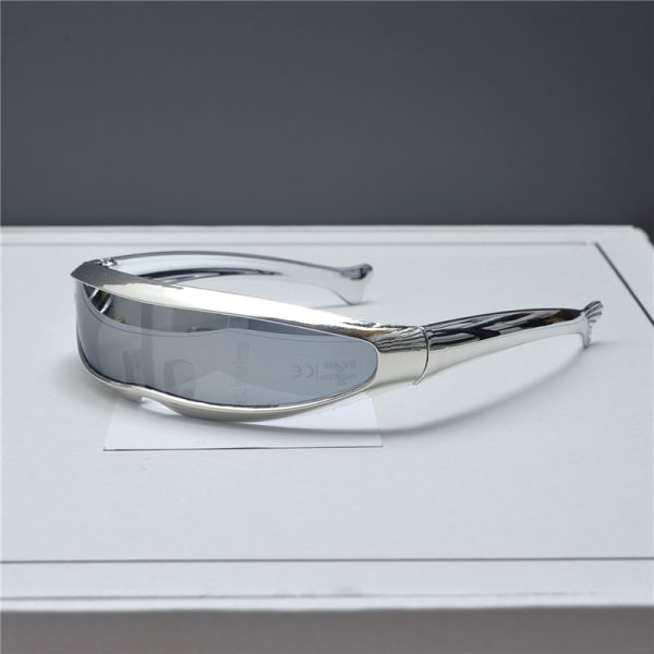 Trendy Punk Retro Laser Sunglasses for Women - Millennial Street Style Cycling and Photography Eyewear