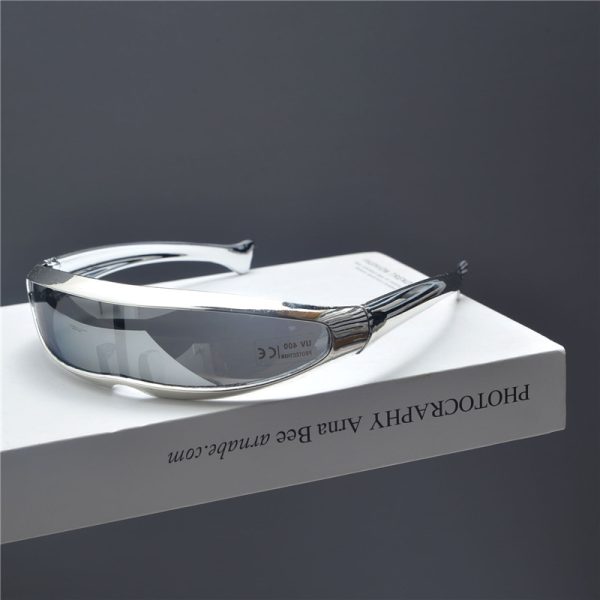 Trendy Punk Retro Laser Sunglasses for Women - Millennial Street Style Cycling and Photography Eyewear