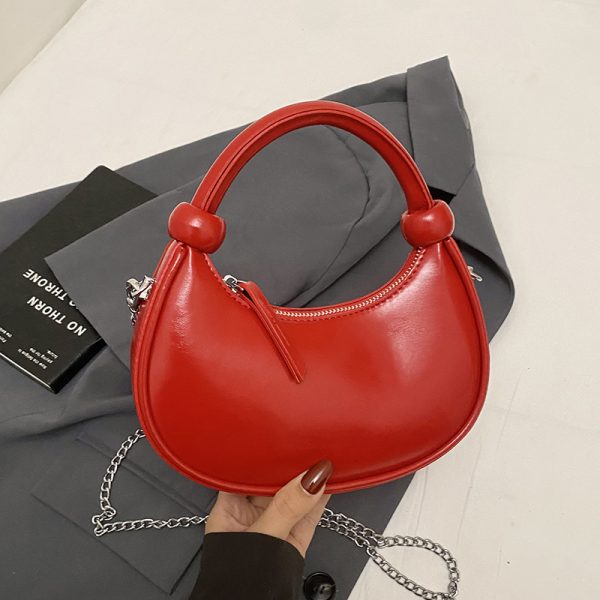Trendy Red Handbag for Women - Versatile High-End Crossbody & Shoulder Chain Bag - 2025 Fashion Must-Have
