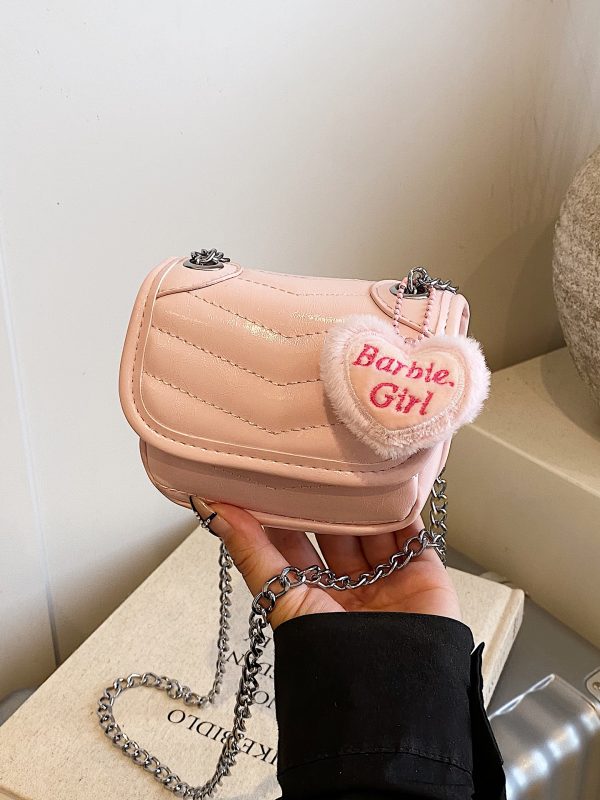 Trendy Red Mini Handbag for Women 2025 - Small Square Crossbody Bag with High-Quality Chain Shoulder Strap
