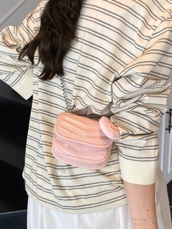 Trendy Red Mini Handbag for Women 2025 - Small Square Crossbody Bag with High-Quality Chain Shoulder Strap