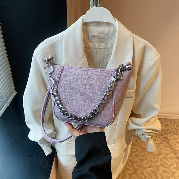 Trendy Red Shoulder Underarm Bag - 2025 High-End Women's Crossbody Bucket Bag for Commuting and Everyday Style