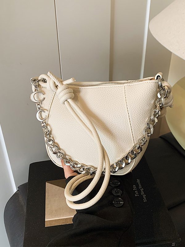 Trendy Red Shoulder Underarm Bag - 2025 High-End Women's Crossbody Bucket Bag for Commuting and Everyday Style