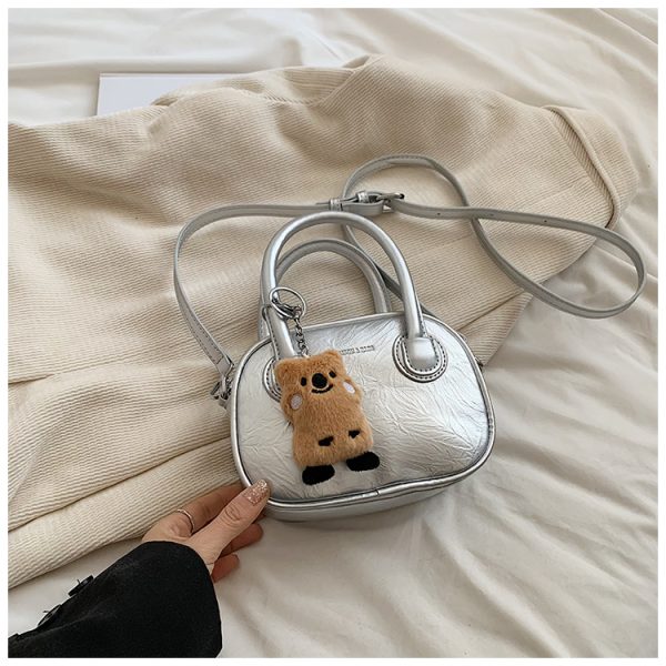 Trendy Silver Women's Handbag 2025 - High-End Small Shoulder Bag & Crossbody for Summer Commuting - Fashionable & Popular Design