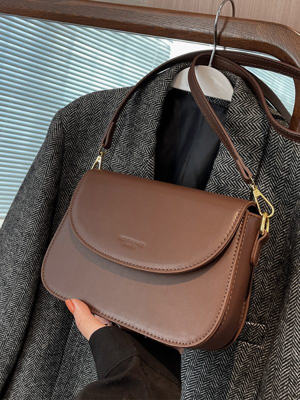 Trendy Summer 2025 Versatile Solid Color Crossbody Shoulder Bag - Chic Small Square Design for Fashionable Outfits