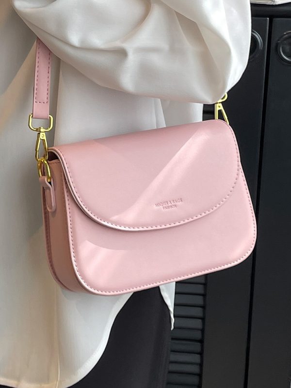 Trendy Summer 2025 Versatile Solid Color Crossbody Shoulder Bag - Chic Small Square Design for Fashionable Outfits