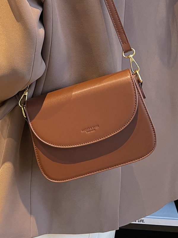Trendy Summer 2025 Versatile Solid Color Crossbody Shoulder Bag - Chic Small Square Design for Fashionable Outfits