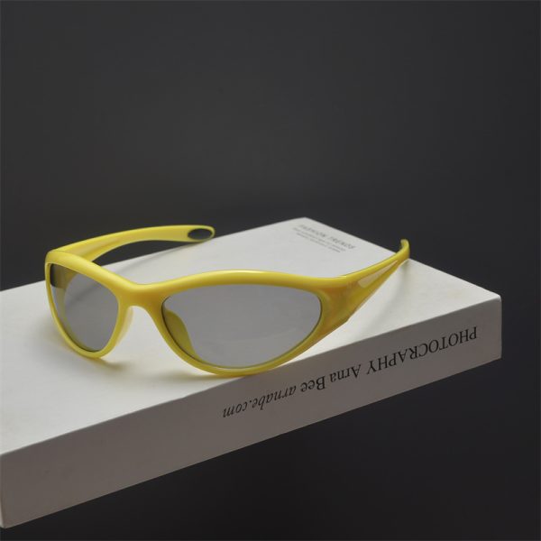Trendy Summer Millennial Style Street Photography Sunglasses for Small Faces - Colorful Slimming Cycling Shades for Men and Women