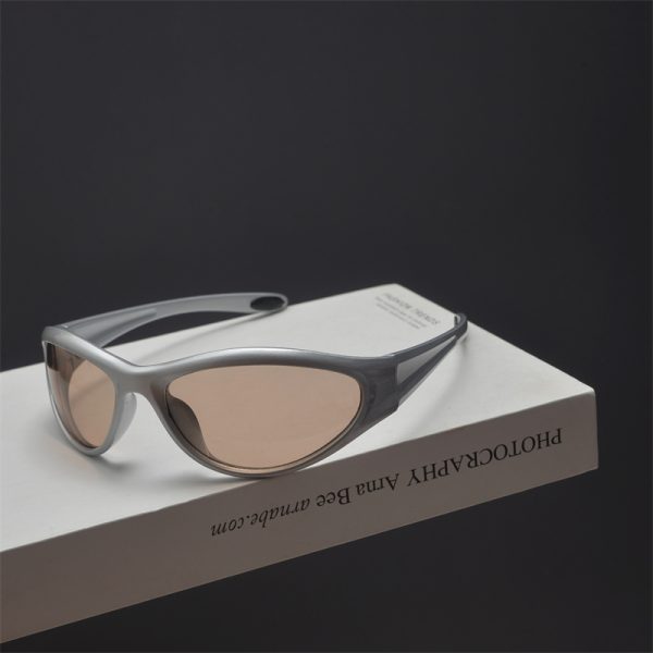Trendy Summer Millennial Style Street Photography Sunglasses for Small Faces - Colorful Slimming Cycling Shades for Men and Women