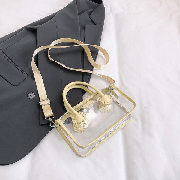 Trendy Summer Silver Transparent Jelly Tote Bag for Women, Small Crossbody Phone Bag, 2025 Fashion Must-Have