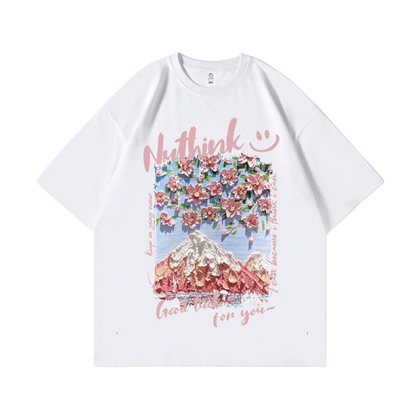 Trendy Unisex Japanese-Style Loose Short-Sleeve T-Shirts for Couples - Summer Fashion, Plus Size, Casual Streetwear