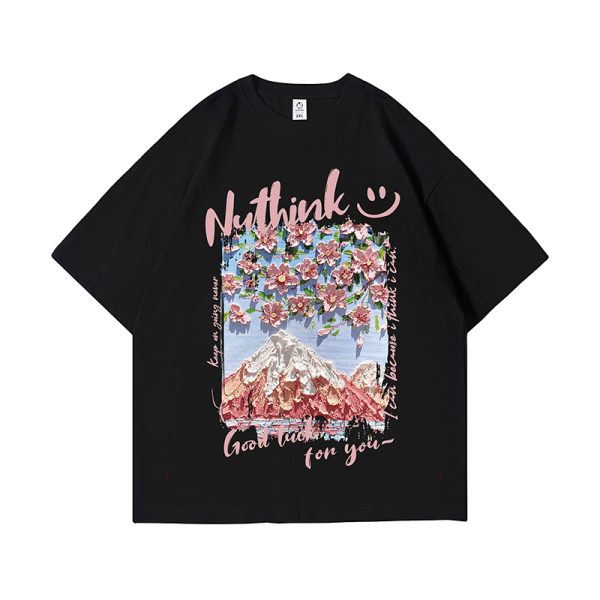 Trendy Unisex Japanese-Style Loose Short-Sleeve T-Shirts for Couples - Summer Fashion, Plus Size, Casual Streetwear