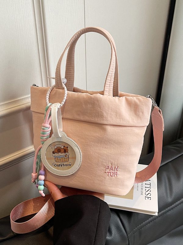 Trendy Women's Casual Bucket Bag 2025 - Versatile Lightweight Handheld Crossbody Bag in Stylish Fabric