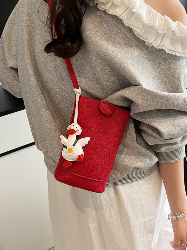 Trendy Women's Casual Bucket Bag 2025 - Versatile Shoulder & Crossbody Phone Bag for Everyday Use