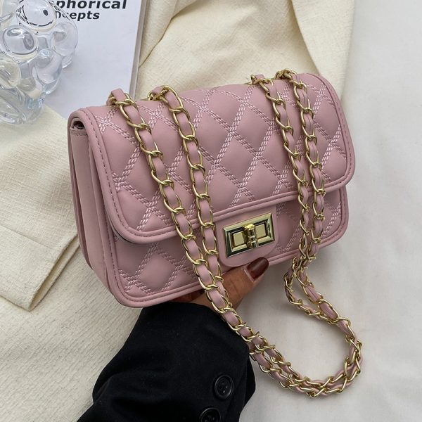 Trendy Women's Chain Shoulder Bag - Spring Summer 2025 Versatile High-End Small Square Bag for Fashion Forward Styles