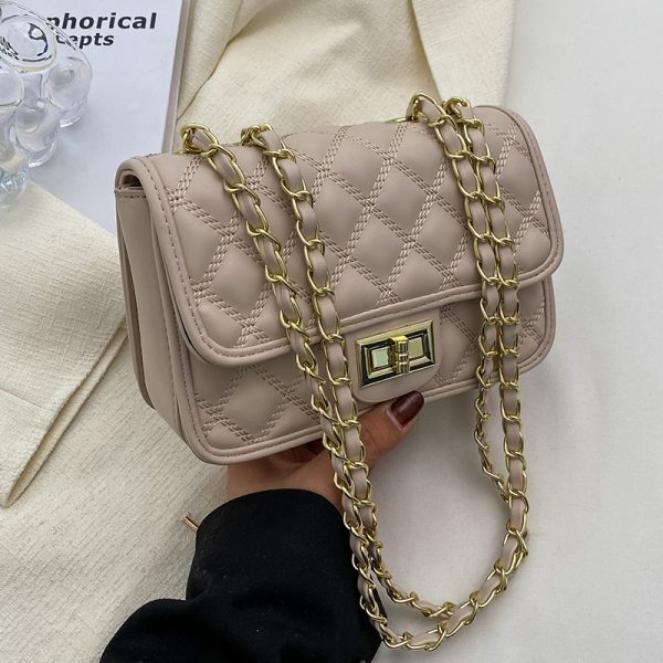 Trendy Women's Chain Shoulder Bag - Spring Summer 2025 Versatile High-End Small Square Bag for Fashion Forward Styles
