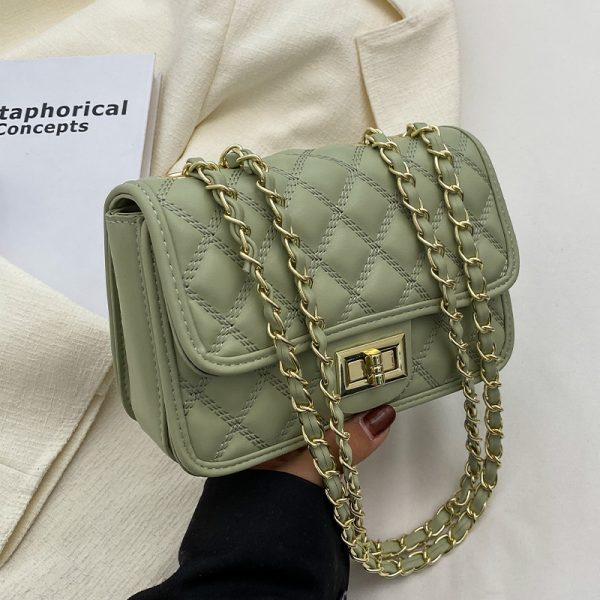Trendy Women's Chain Shoulder Bag - Spring Summer 2025 Versatile High-End Small Square Bag for Fashion Forward Styles
