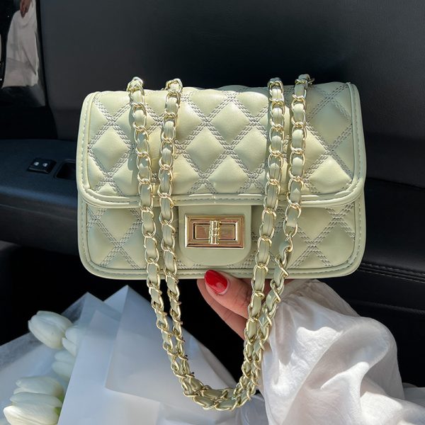 Trendy Women's Chain Shoulder Bag - Spring Summer 2025 Versatile High-End Small Square Bag for Fashion Forward Styles