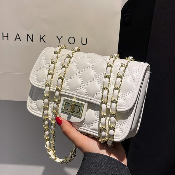 Trendy Women's Chain Shoulder Bag - Spring Summer 2025 Versatile High-End Small Square Bag for Fashion Forward Styles