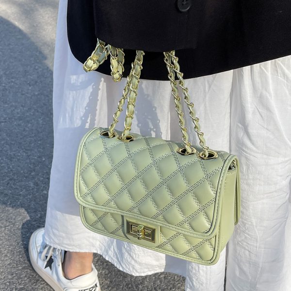 Trendy Women's Chain Shoulder Bag - Spring Summer 2025 Versatile High-End Small Square Bag for Fashion Forward Styles