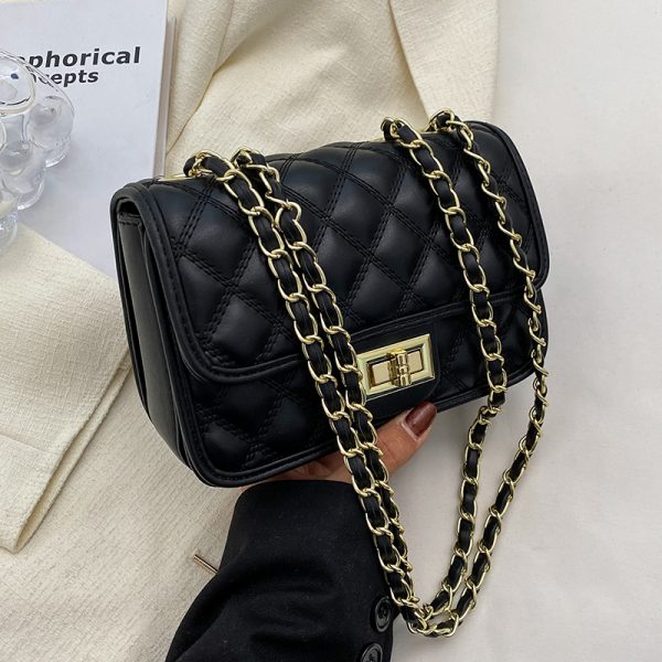 Trendy Women's Chain Shoulder Bag - Spring Summer 2025 Versatile High-End Small Square Bag for Fashion Forward Styles
