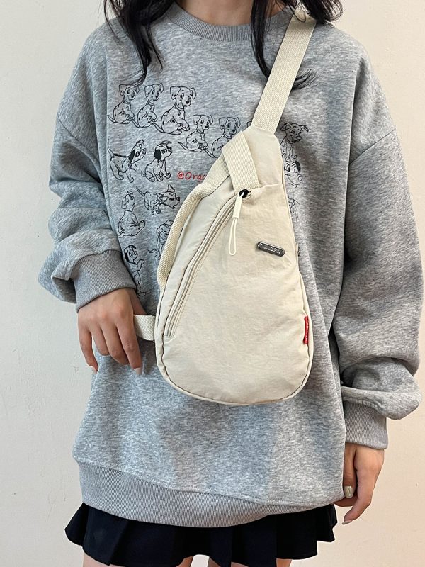 Trendy Women's Korean Style Casual Sports Crossbody Bag - Large Capacity Travel Shoulder Chest Bag for Everyday Use