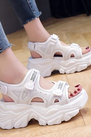 Trendy Women's Summer 2025 Thick-Soled Platform Fairy Wedge High-Heeled Sandals for Versatile Style