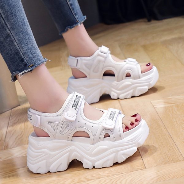 Trendy Women's Summer 2025 Thick-Soled Platform Fairy Wedge High-Heeled Sandals for Versatile Style