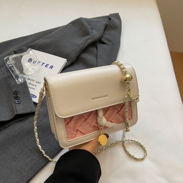 Trendy Women's Summer Diagonal Cross Small Square Bag - Diamond Quilted Chain Shoulder Bag for High-End Fashion 2025