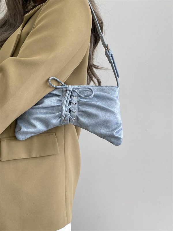 Trendy Wrinkled Underarm Bag for Women - High-End Feel, Handheld & Shoulder Small Bag, 2025 Niche Design, Chic Fashion Accessory