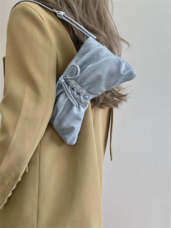 Trendy Wrinkled Underarm Bag for Women - High-End Feel, Handheld & Shoulder Small Bag, 2025 Niche Design, Chic Fashion Accessory