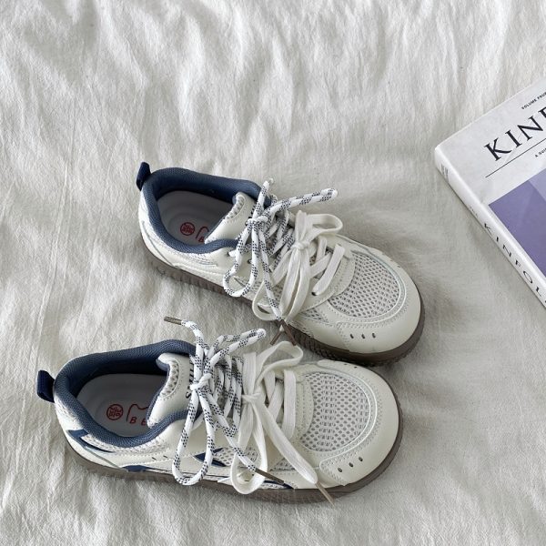 Trendy Yellow Breathable Mesh Sneakers for Women, Summer Sports Casual Shoes, 90s Inspired Non-Collision Style Training Footwear